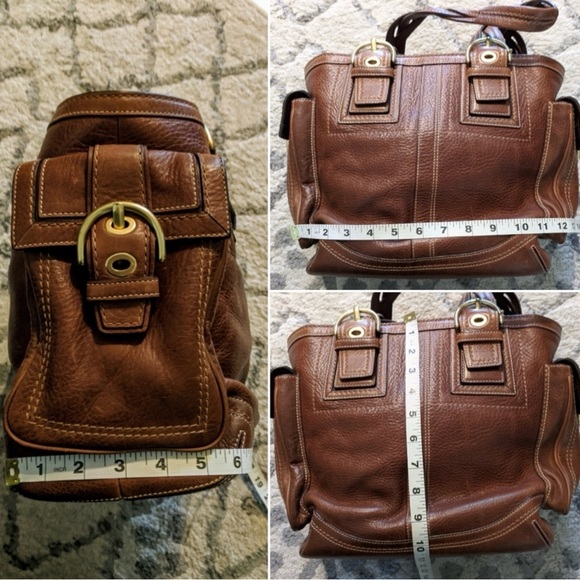 Coach SoHo Mia tobacco brown Leather shoulder Bag